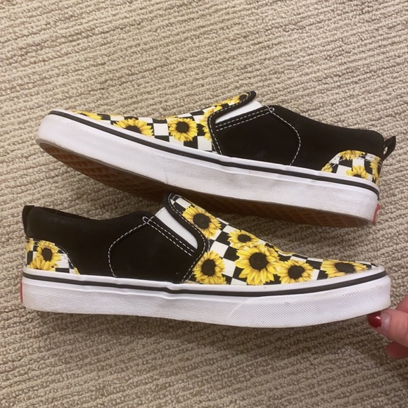 Vans Asher/Sunflower Slip-ons - Picture 4 of 7